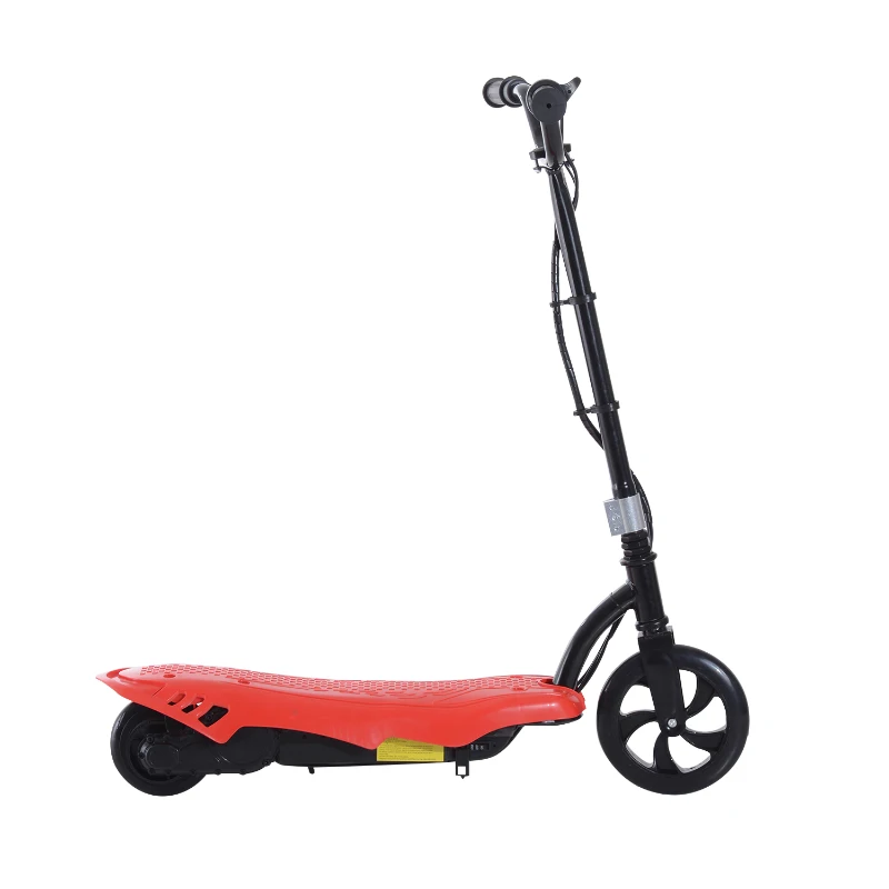 Patinete Eléctrico E-Scooter Batería 120W Manillar Ajustable Scooter Desmontable (Rojo)