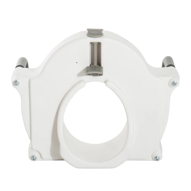 HOMCOM Asiento de Inodoro Elevado con Apoyabrazo Acolchado Extraible 44.3x52x33cm Salud