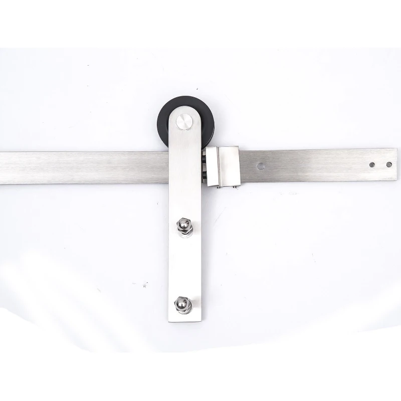 HOMCOM Kit Instalacion Riel Acero Inox Guia para Puerta Corredera Puertas Corredizas