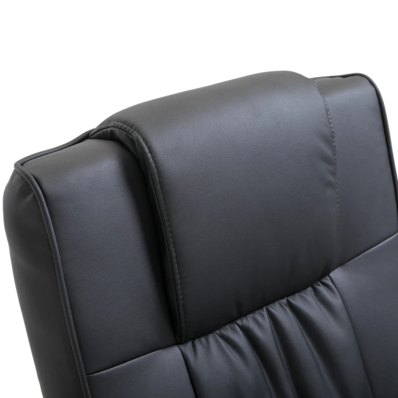 HOMCOM Reclining Massage Chair W/Footstool-Black
