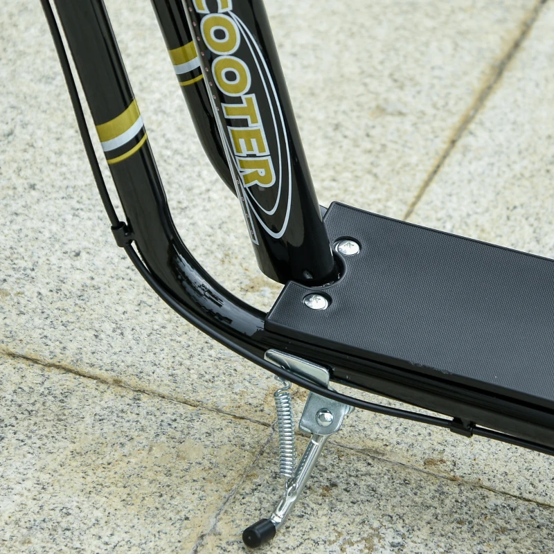 HOMCOM kinderscooter step kickscooter stadsscooter kinderstep kickboard met luchtbanden 12 inch zwart 120 x 58 x 85-95 cm