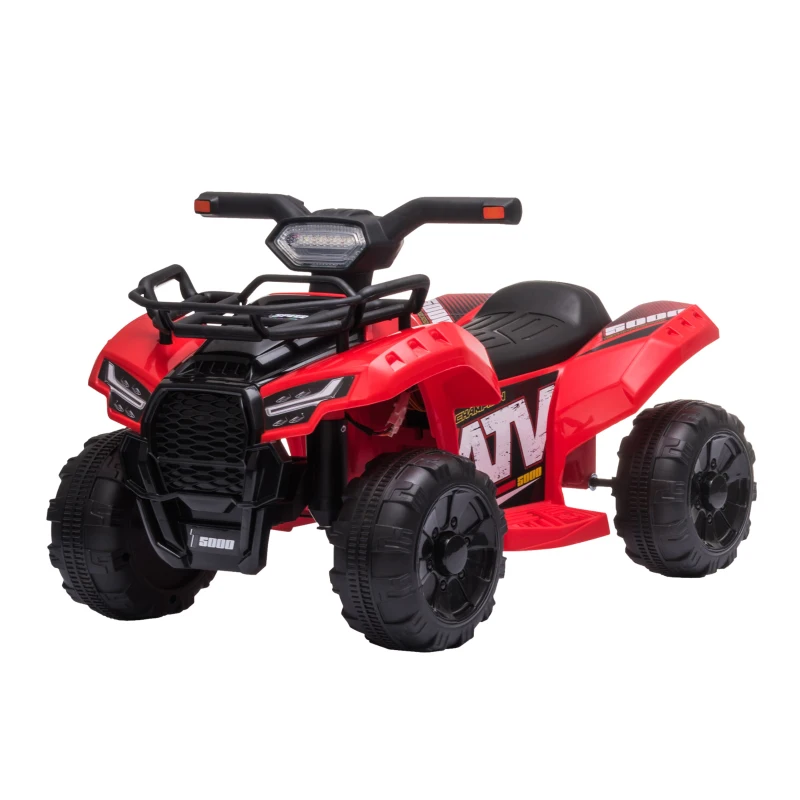 HOMCOM Kids Ride-on Four Wheeler ATV Car with Real Working Headlights for 18-36M