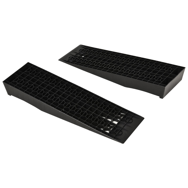 2 rampy najazdowe Rampa progowa Rampa krawężnikowa Rampy gumowe PP czarny 70x20x8 cm