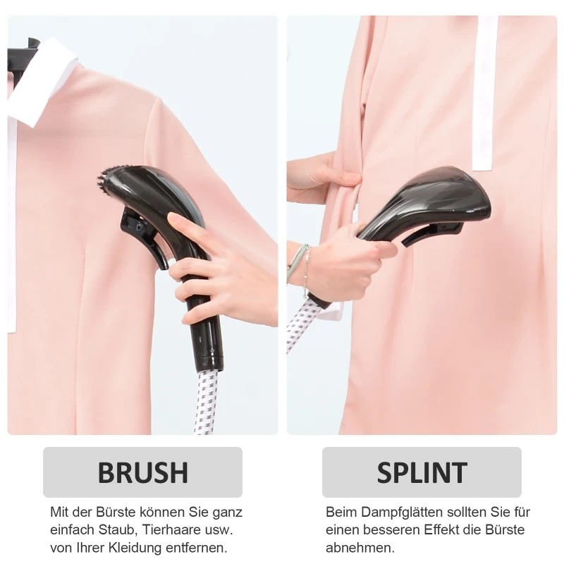 HOMCOM SZCZOTKA PAROWA PIONOWA 1800 W 1,4 L żółta