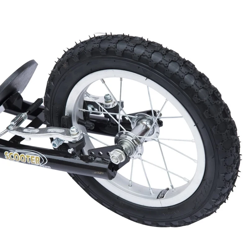 HOMCOM DUŻA HULAJNOGA MIEJSKA czarna