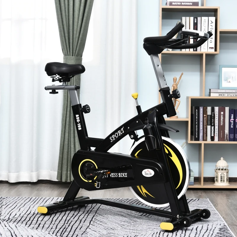 HOMCOM® Rower Treningowy do Użytku Domowego Fitness Bezstopniowy Opór Magnetyczny Stal