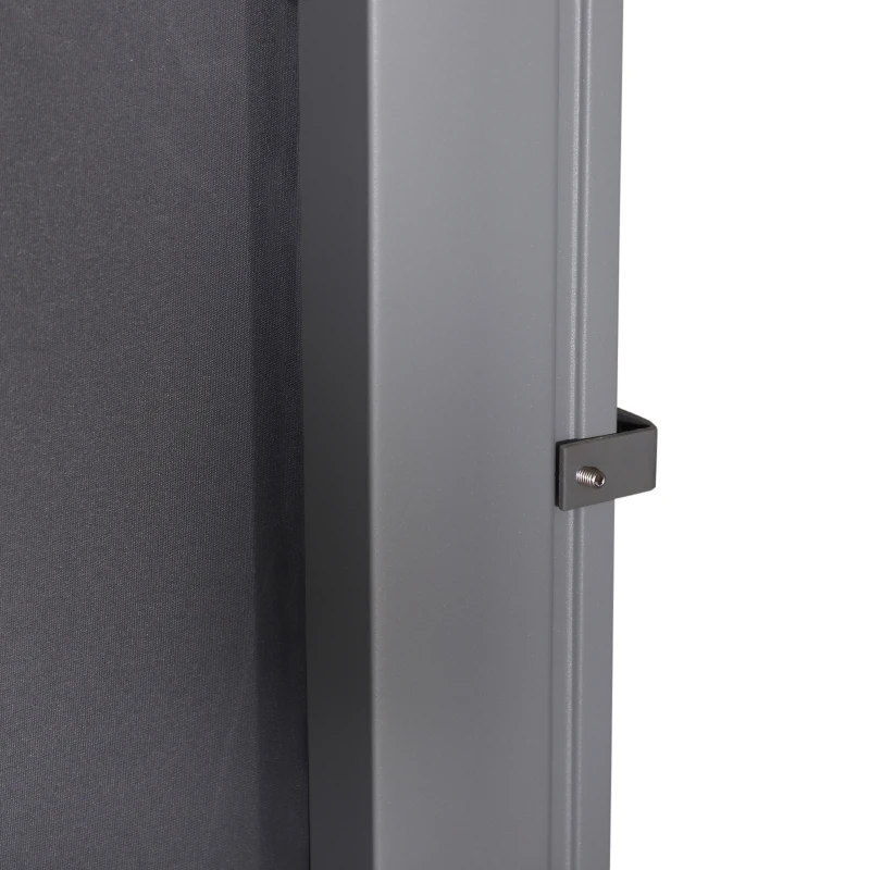 Markiza boczna Outsunny, roleta boczna, poliester, szara, 3 x 2 m