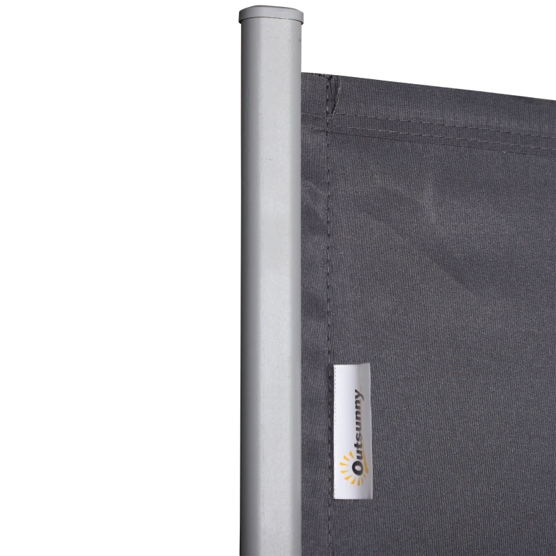 Markiza boczna Outsunny, roleta boczna, poliester, szara, 3 x 2 m