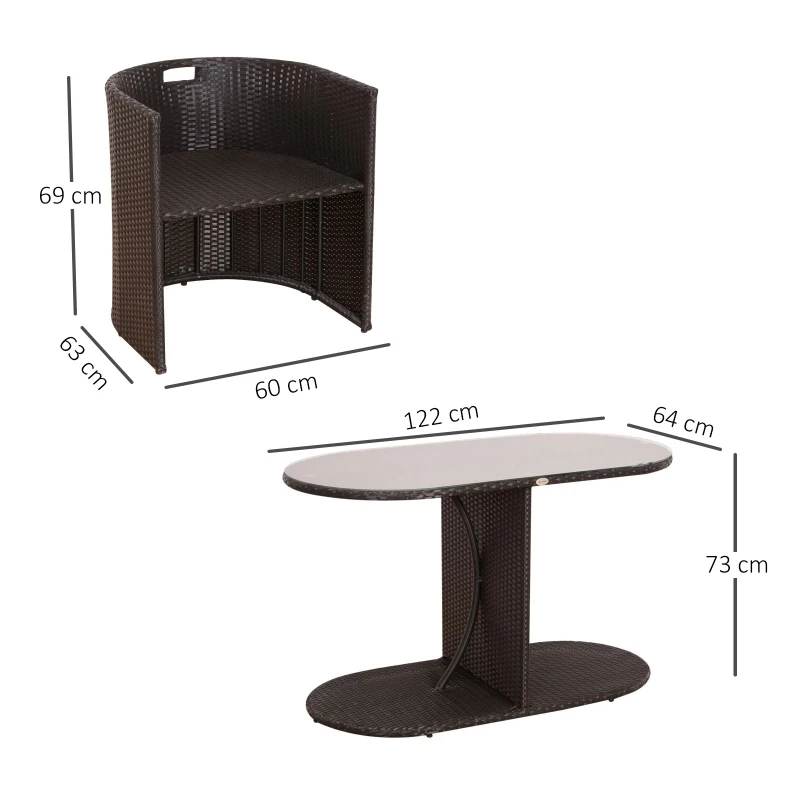 Meble ogrodowe 7-częściowy technorattan zestaw mebli ogrodowych meble balkonowe komplet stolik z krzesłami możliwość łączenia