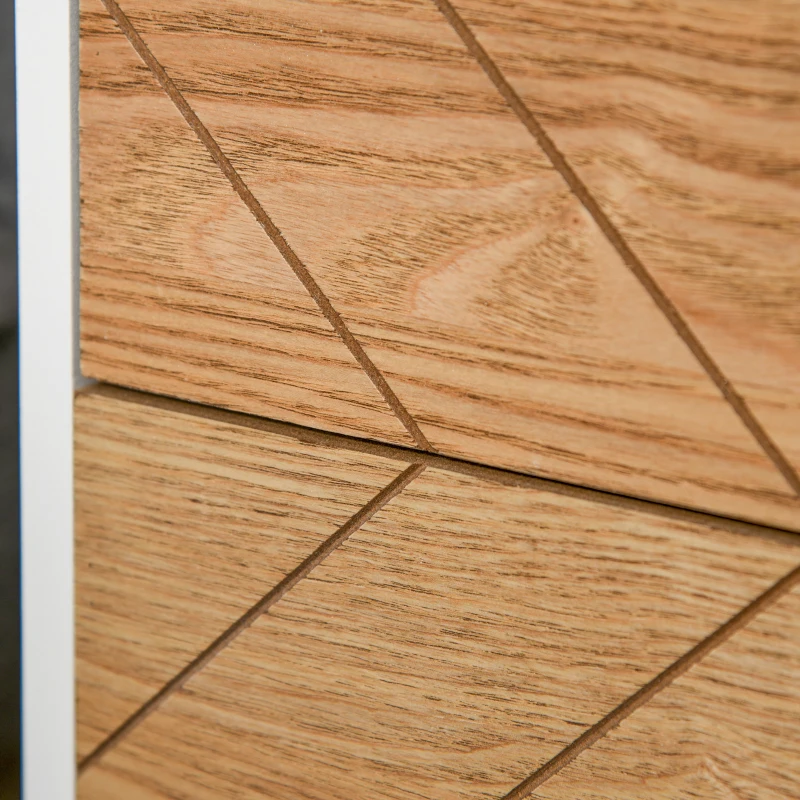 HOMCOM® SZAFKA NOCNA 2 SZUFLADY STOLIK SZAFKA DO PRZEDPOKOJU biały