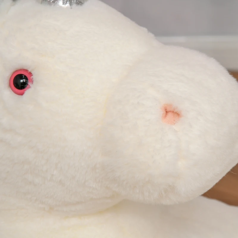 Pluszowy fotel dziecięcy pluszowy zwierzak krzesło dziecięce jednorożec do pokoju dziecięcego 59x58x68 cm