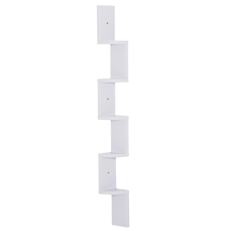 HOMCOM PÓŁKA WISZĄCA ŚCIENNA REGAŁ120 cm biały