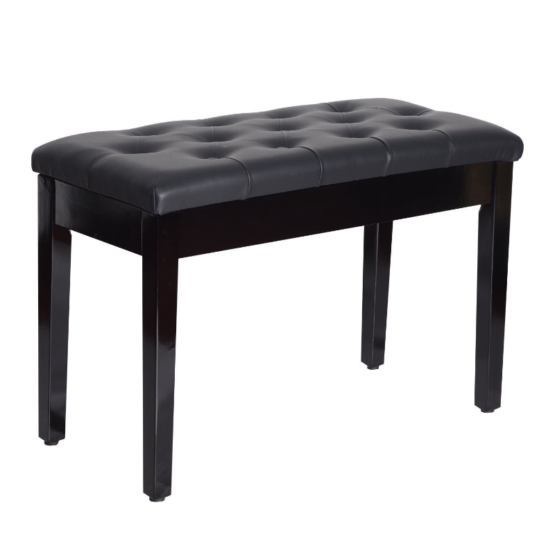 Taboret do pianina stołek do pianina stołek do makijażu taboret ze schowkiem czarny