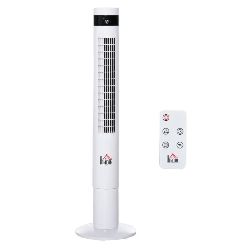 Wentylator kolumnowy z pilotem oscylacja 85° 110 cm Wentylator stojący 50 W