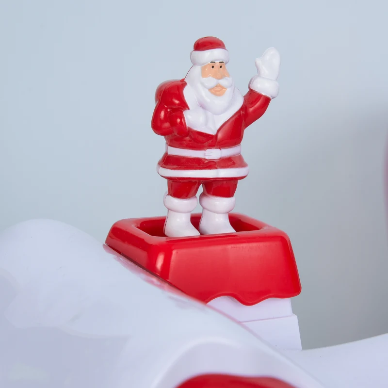 Łapacz Automat dla dzieci z zabawkowymi monetami USB dla dzieci w wieku 3-8 lat styl bożonarodzeniowy czerwony