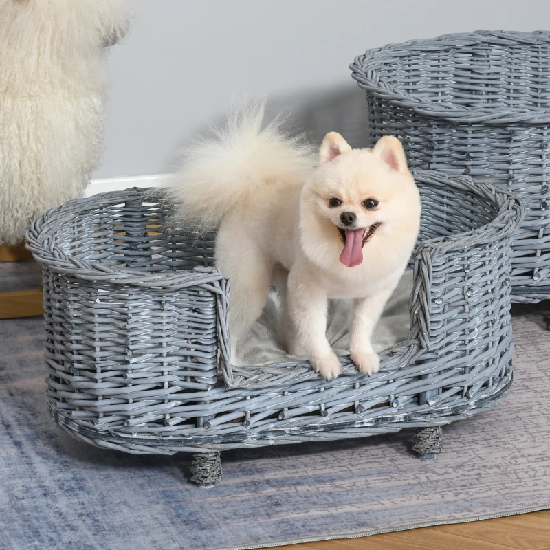 Sofa dla psa, sofa dla zwierząt domowych, sofa dla kota, miękki pokrowiec, legowisko dla kota, wierzba, plusz