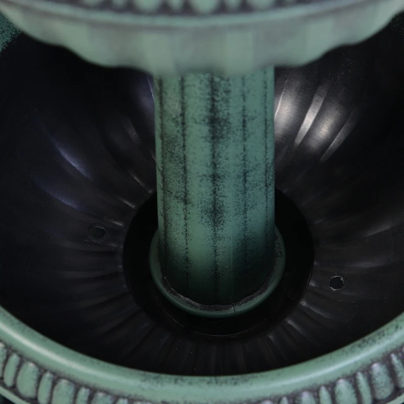 Kwietnik 3-poziomowy stojak na kwiaty kolumna vintage zielony Outsunny