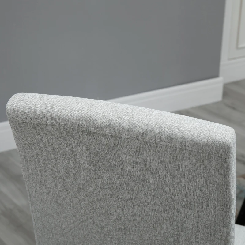 Krzesło do jadalni Krzesło kuchenne Krzesło do salonu pianka len jasnoszary