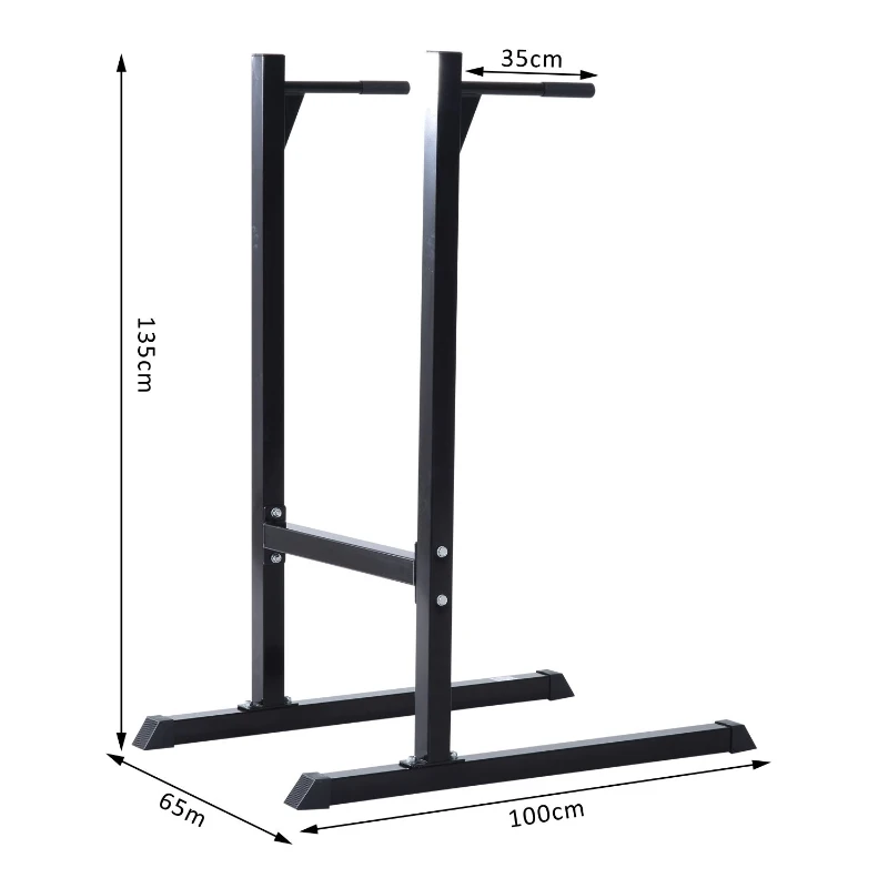 HOMCOM DRĄŻEK STACJONARNY DO PODCIĄGANIA DIPY PORĘCZE CrossFit