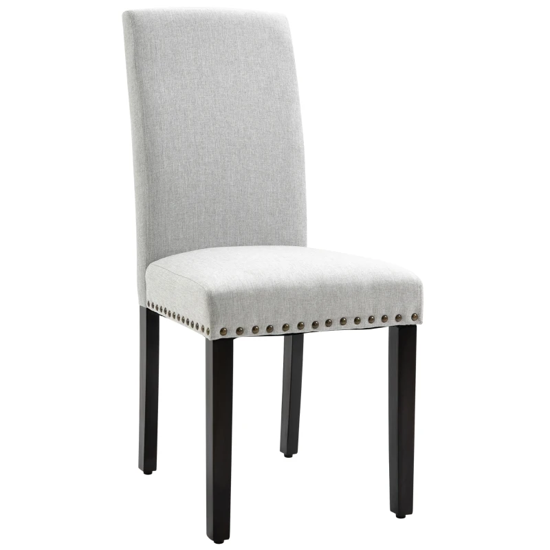 Krzesło do jadalni Krzesło kuchenne Krzesło do salonu pianka len jasnoszary