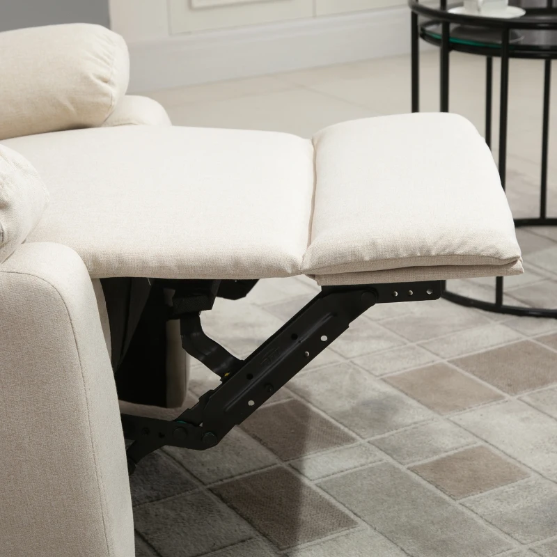 Fotel relaksacyjny fotel rozkładany fotel telewizyjny odchylany 150° fotel TV tkanina