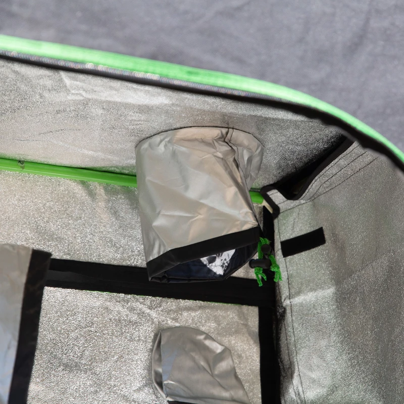 Growbox namiot uprawowy 90x60x135 cm szklarnia na  rośliny 600D tkanina Oxford stal Outsunny