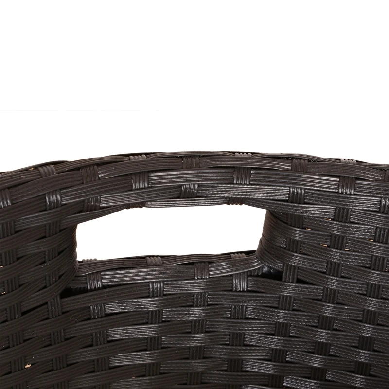 Meble ogrodowe 7-częściowy technorattan zestaw mebli ogrodowych meble balkonowe komplet stolik z krzesłami możliwość łączenia