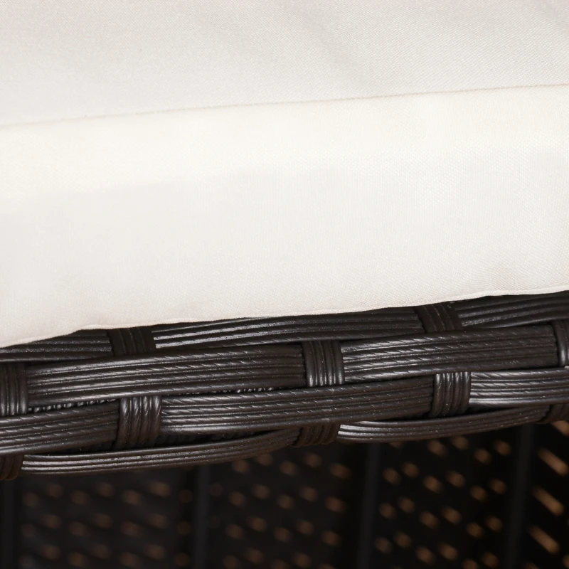 Meble ogrodowe 7-częściowy technorattan zestaw mebli ogrodowych meble balkonowe komplet stolik z krzesłami możliwość łączenia