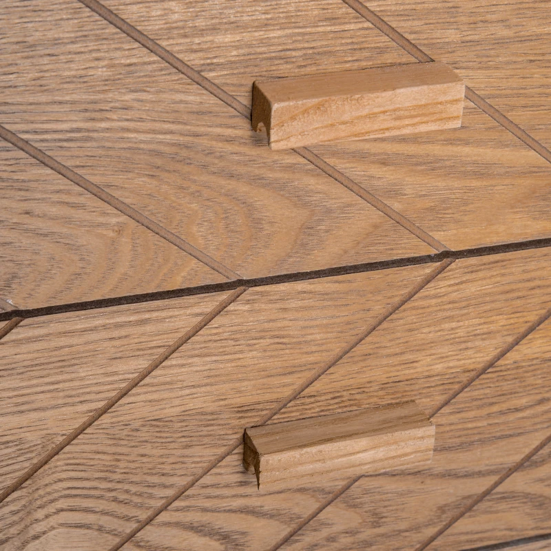 HOMCOM® SZAFKA NOCNA 4 SZUFLADY STOLIK SZAFKA DO PRZEDPOKOJU drewno biały