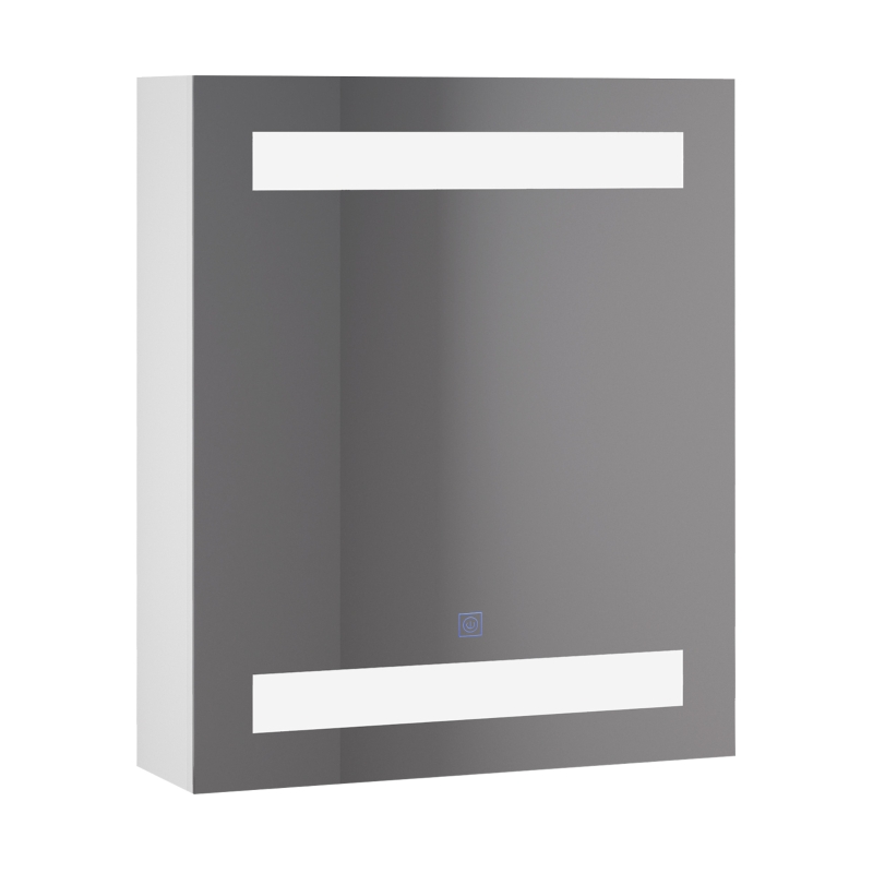 Szafka łazienkowa wisząca z lustrem led 15w HOMCOM