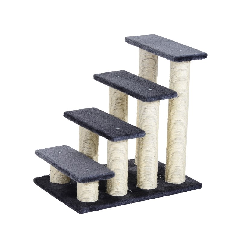 Pawhut Pet Ladder, Particle Board-Navy Blue