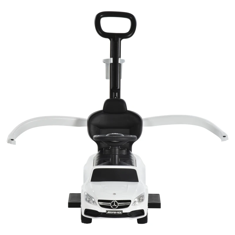 HOMCOM Toddlers Licensed PP Mercedes-Benz Ride On Stroller White