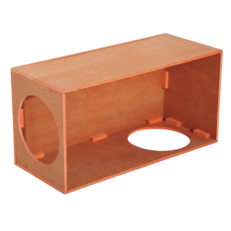 Pawhut 60L×30W×25H cm MDF Cat House-Golden Red