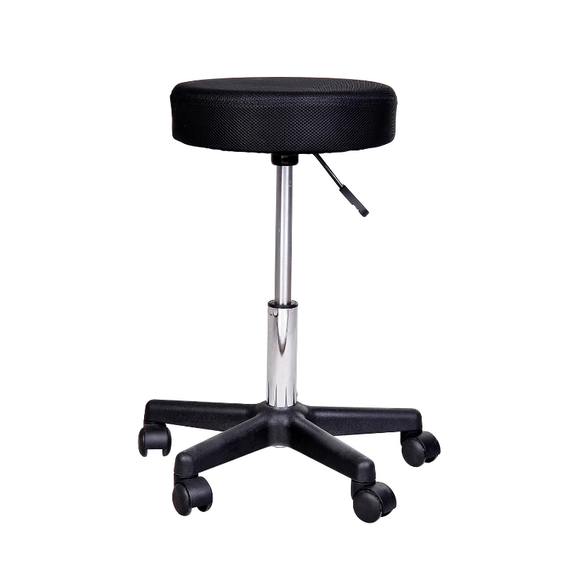 HOMCOM Salon Spa Swivel Stool W/Changeable Covers: Red, White, Black