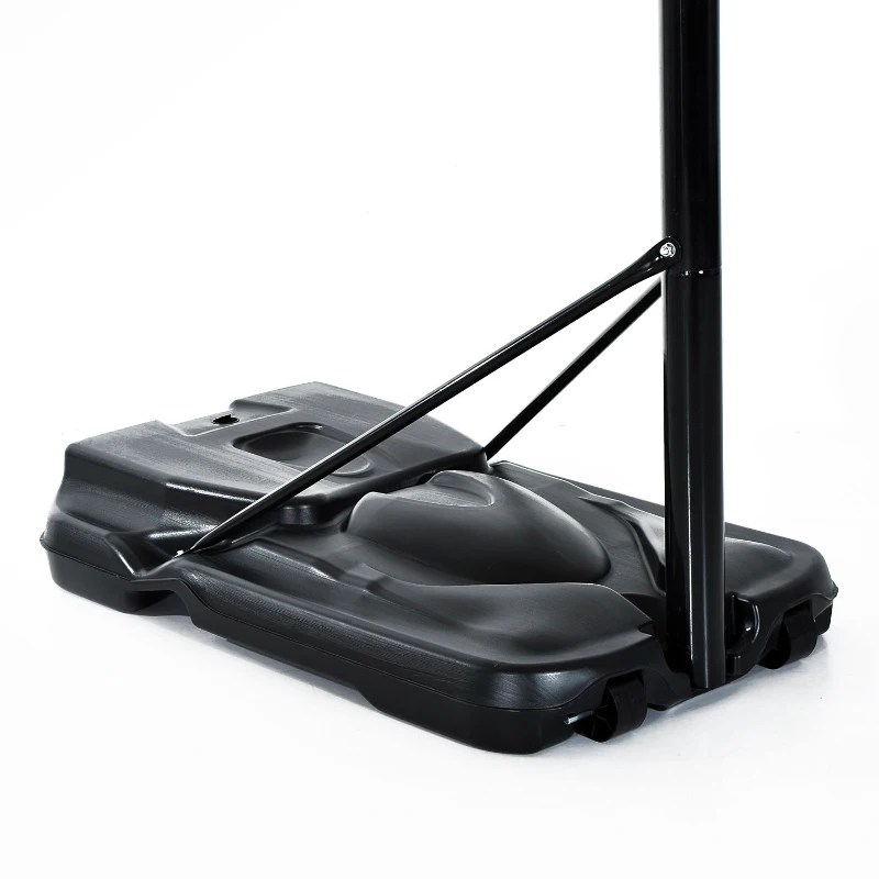 Stojak do koszykówki Obręcz do koszykówki ze stojakiem, z regulacją wysokości, ruchoma do 305 cm