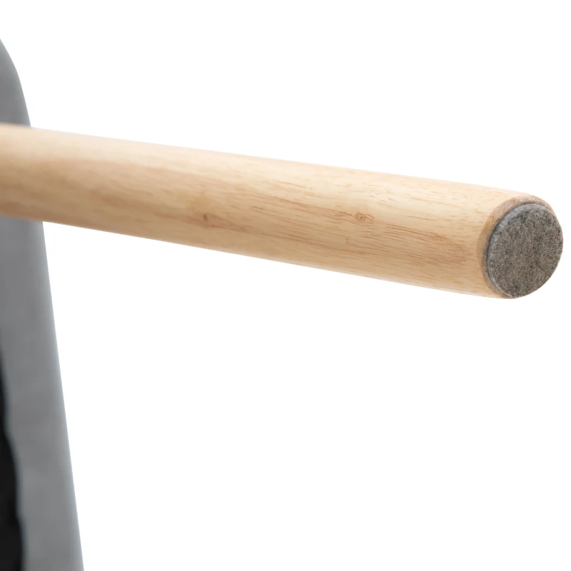 HOMCOM Faux Velvet Upholstered Twin-Pair Dining Armchairs Grey