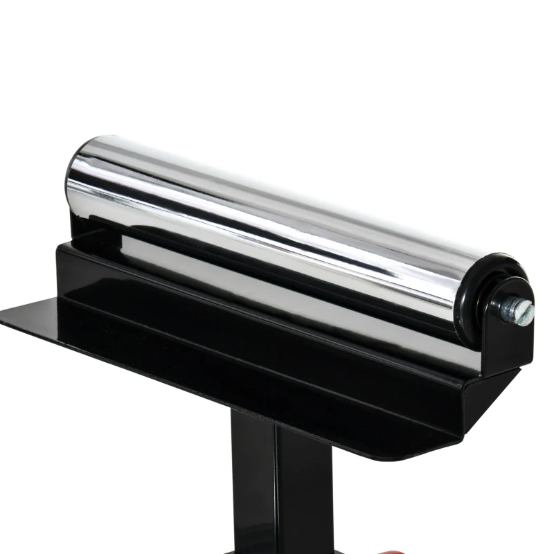 DURHAND Soporte para Sierra Ingletadora Plegable Portátil con Altura Ajustable y Extensible Fácil de Transportar y Almacenar 213x64x102 cm Negro