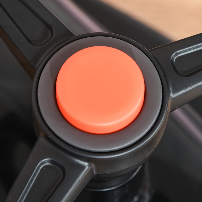 HOMCOM Wiggle Car Ride On Toy w/LED Flashing Wheels for 2-6 Years Old Black