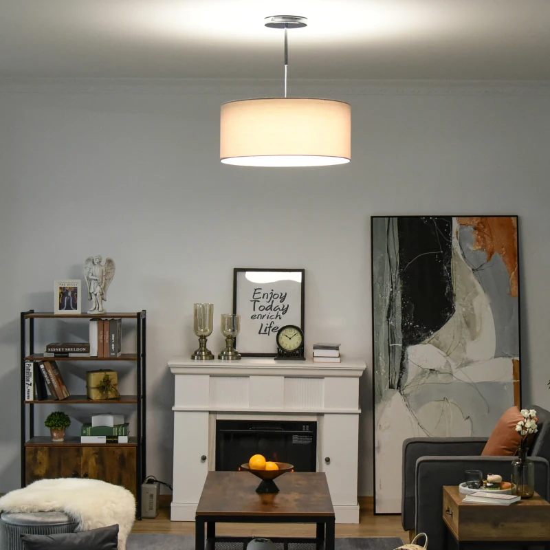 Lampa wisząca LED lampa sufitowa oświetlenie sufitowe eleganckie salon stal jasnoszary