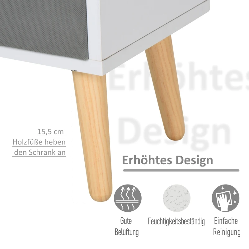 Biblioteczka Szafka kuchenna Regał kostka Regał biały 54,5x24x122,5 cm