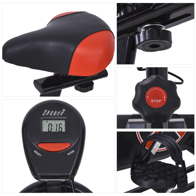 Rower stacjonarny trenażer rowerowy bezstopniowy opór domowy siłownia stal