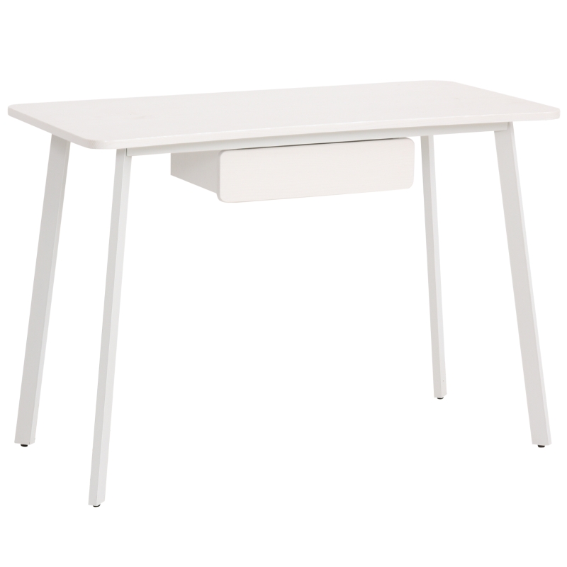 Biurko Biurko komputerowe Stół biurowy elegancki design MDF + stal biały 120x60x76 cm