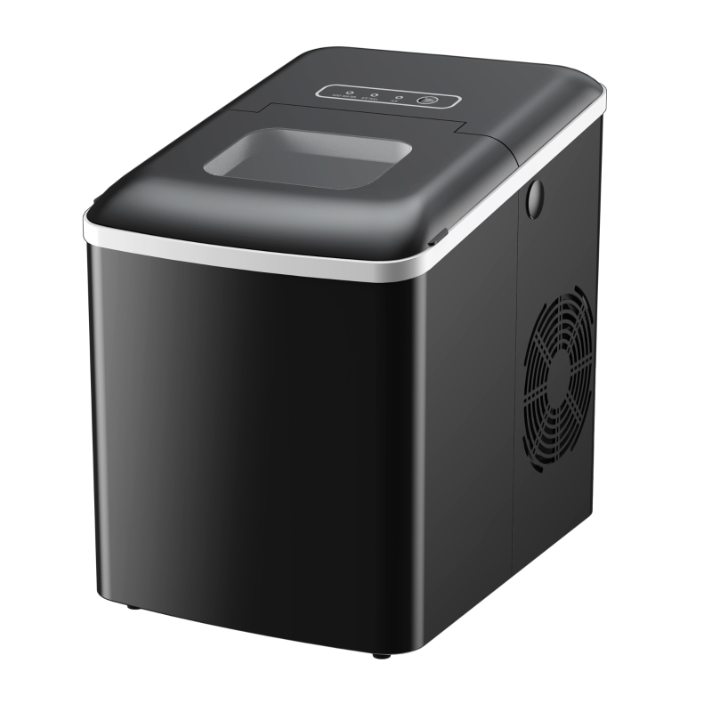 Kostkarka do lodu 12 kg / 24h Kostkarka do lodu 1,8 l z wyświetlaczem LED z tworzywa sztucznego