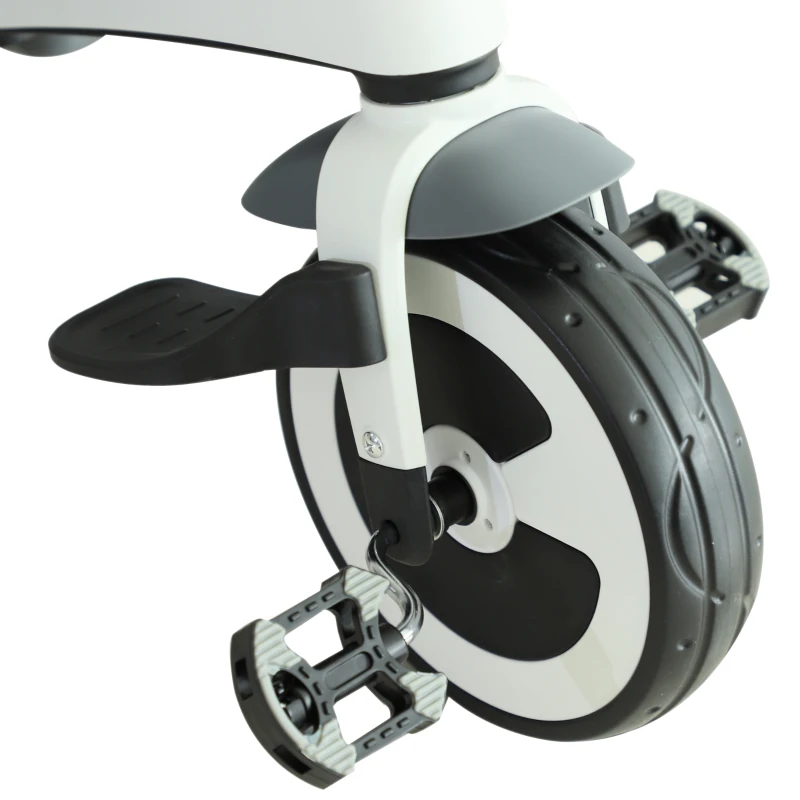 HOMCOM Baby Tricycle Children's 4 In 1 Trikes Kids Stroller W/ Canopy 3 Wheels