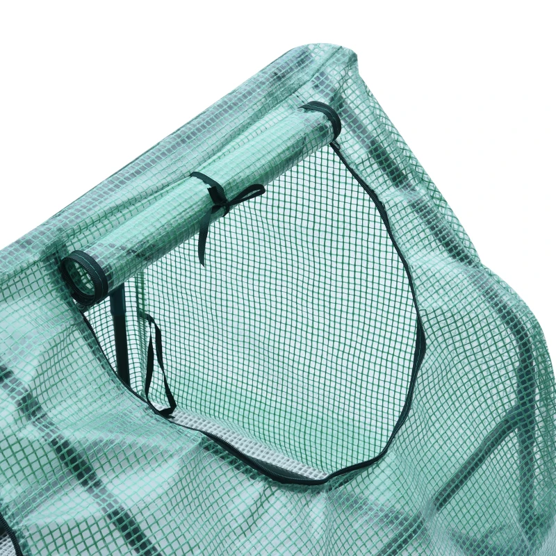 Outsunny Greenhouse Plants Foil Tomato Vegetable House W/ 2 Windows Cold Frame 120x60x60 cm