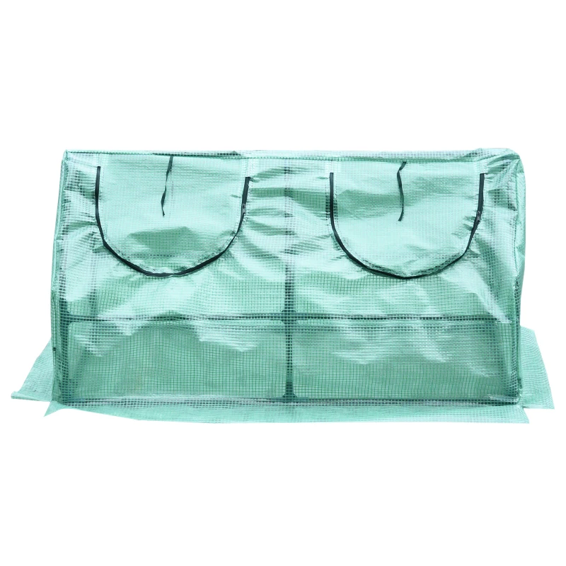 Outsunny Greenhouse Plants Foil Tomato Vegetable House W/ 2 Windows Cold Frame 120x60x60 cm