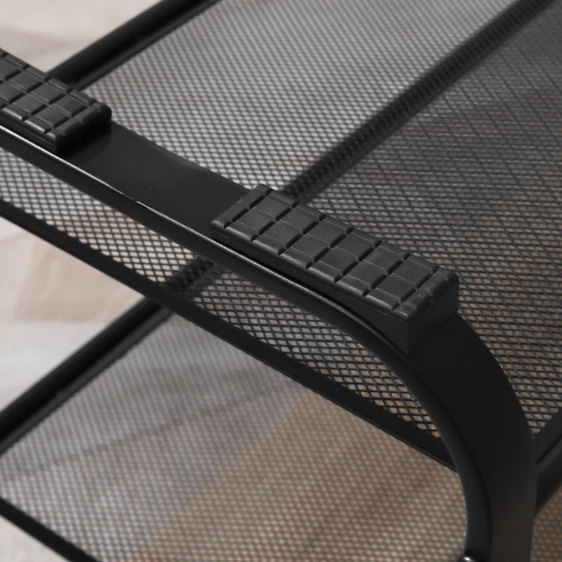 HOMCOM Zapatero Multiusos con 3 Estantes Zapatero de Almacenamiento para 6-9 Pares de Zapatos Mueble con Estructura Metálica para Entrada Recibidor Pasillo 66x30x47,5 cm Roble y Negro