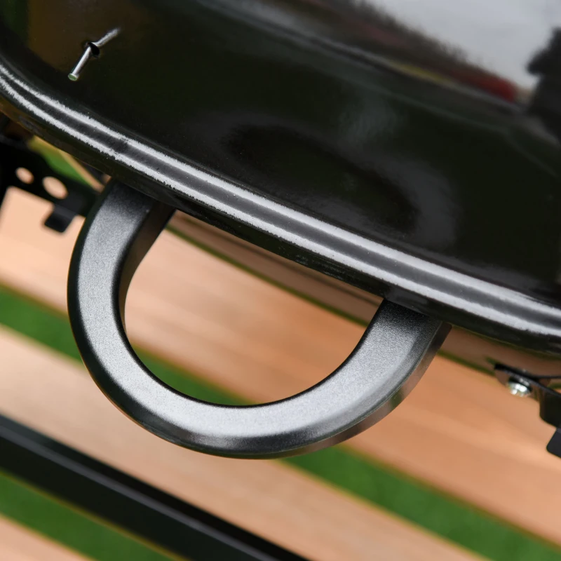 Outsunny  Portable Charcoal  Barbecue BBQ Grill Compact Fodling Camping Picnic Garden Party Festival Cooker Table Top with Chrome Grid