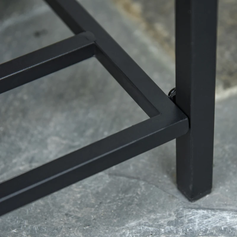 Outsunny PE Rattan Raised Flower Plant Vegetables Stand Rack Shelf Box Growth Outdoor Indoor