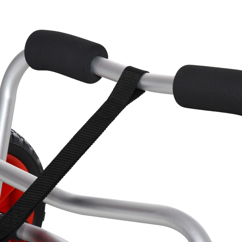 HOMCOM Kayak Cart Boat Canoe Carrier Tote Dolly Trolley Transport Trailer NO-Flat Wheel Silver